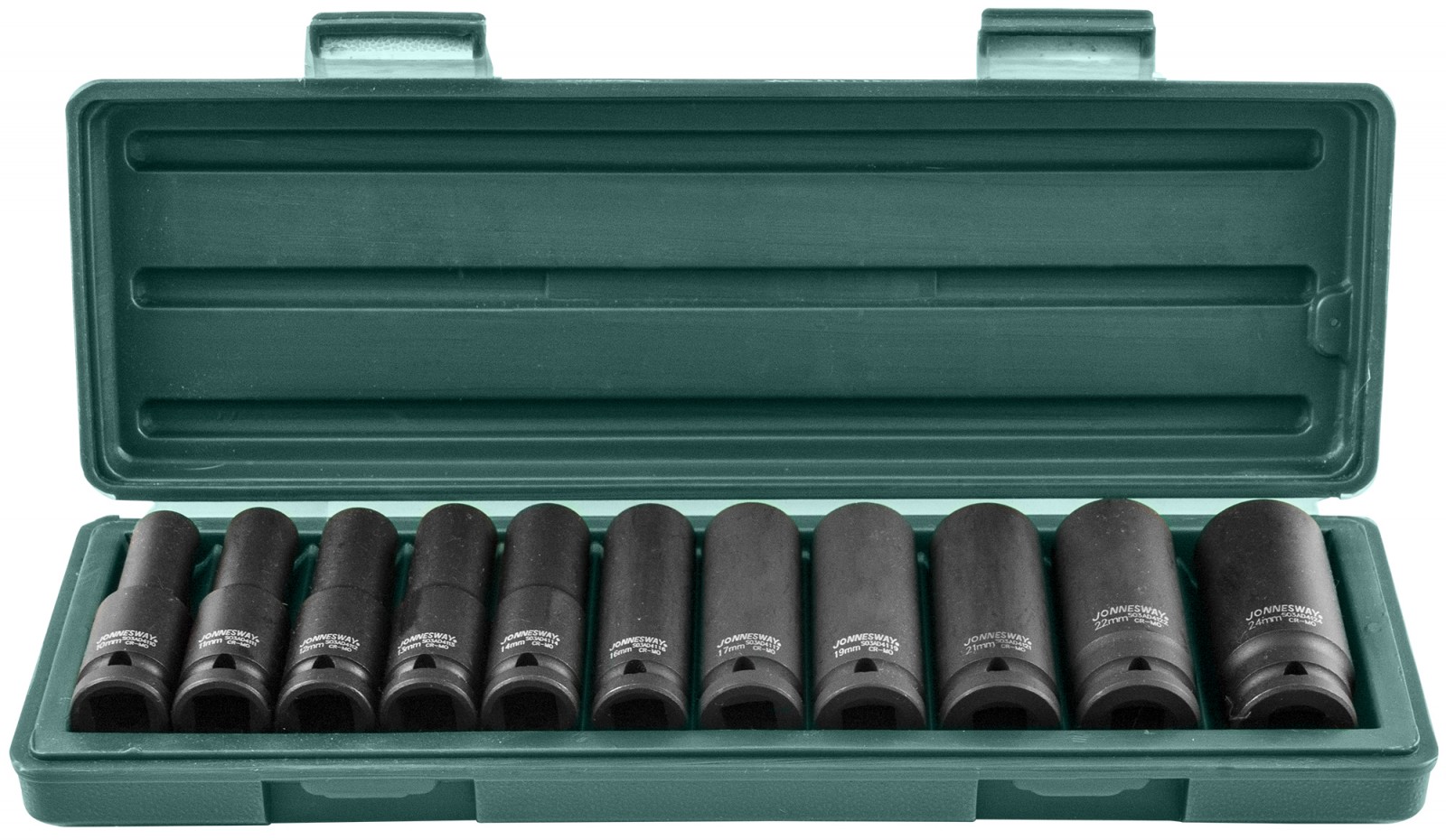 S03AD4111S Набор ударных торцевых головок глубоких 1/2DR 10-24 мм, 11 предметов  047193, фото 1