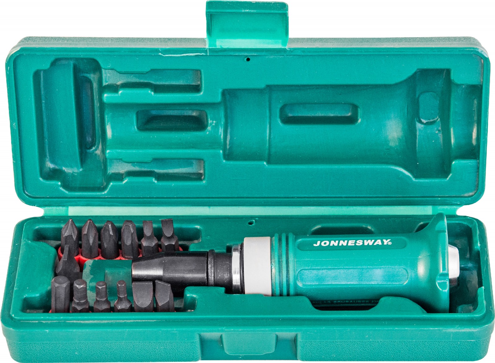 AG010138 Ударная отвертка SL 5,6,8,10,12мм PH# 1,2,3,4 Hex 4,5,6,8,  14 предметов  048302, фото 1