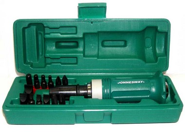 AG010138 Ударная отвертка SL 5,6,8,10,12мм PH# 1,2,3,4 Hex 4,5,6,8,  14 предметов  048302, фото 2