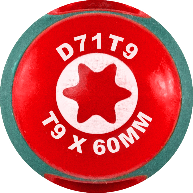 D71T9 Отвертка ANTI-SLIP GRIP TORX® T9 3x60x132 мм.  049210, фото 1