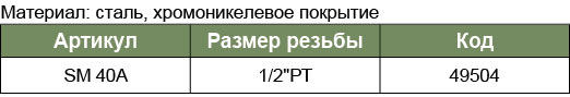 SM-40A Быстросъемное соединение МАМА винт 1/2PT(SMC)  049504, фото 1