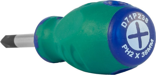 D71P238 Отвертка стержневая крестовая ANTI-SLIP GRIP, PH2х38 мм  049952, фото 2