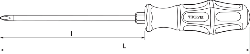 SDPG215 Отвертка крестовая ударная PHILLIPS® PH2x150 мм 052170, фото 1