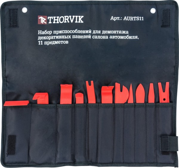 AURTS11 Набор приспособлений для демонтажа декоративных панелей салона автомобиля, 11 предметов  052798, фото 1