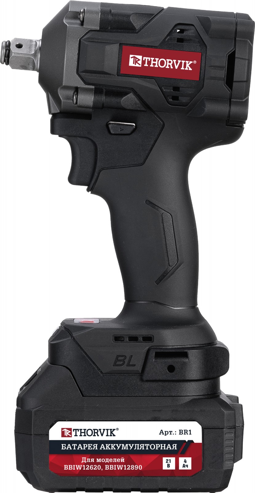 BBIW12890 Гайковерт ударный аккумуляторный бесщёточный 1/2DR, 21В, 890 Нм  053652, фото 3