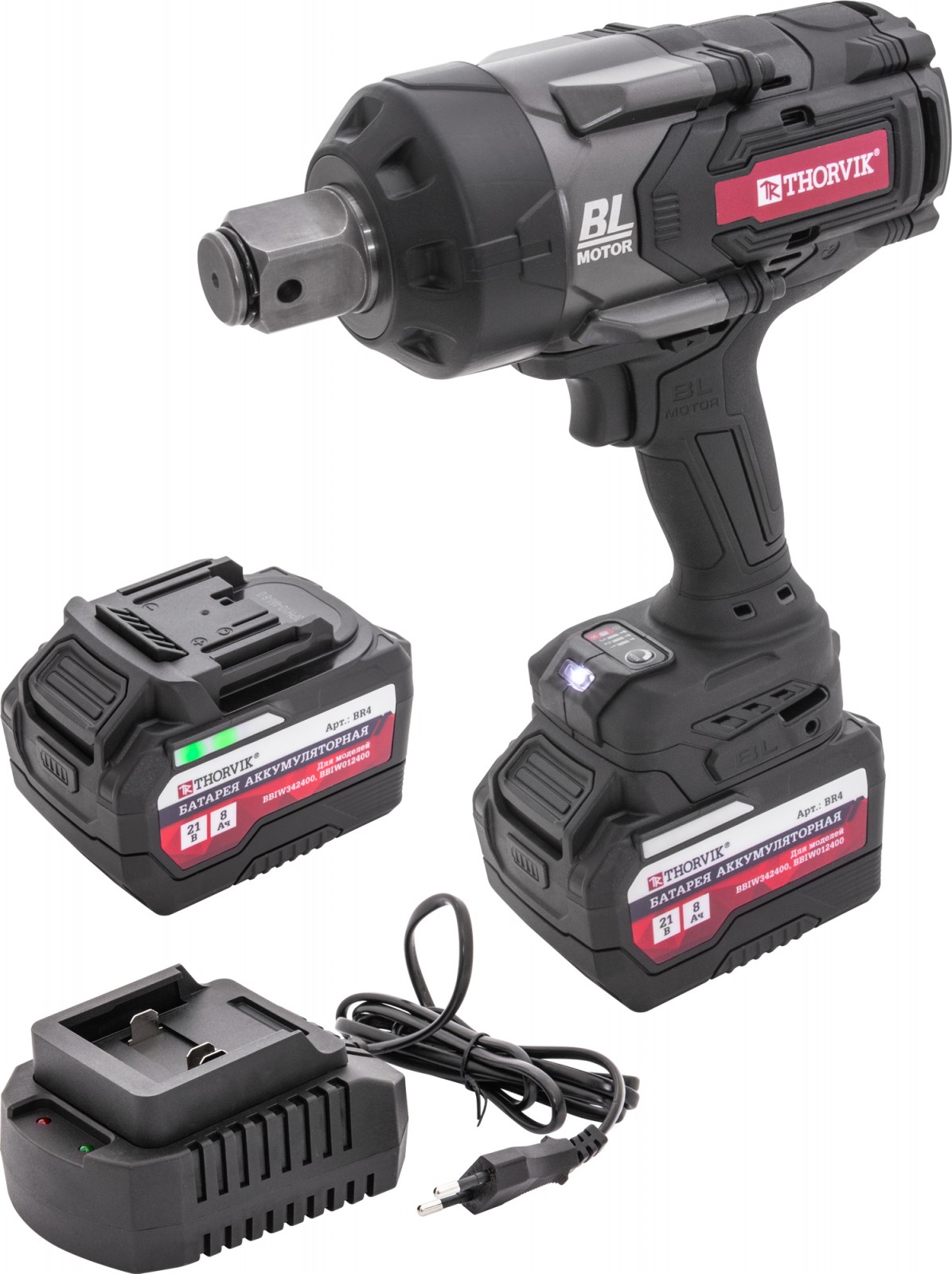 BBIW012400 Гайковерт ударный аккумуляторный бесщёточный 1DR, 21В, 2400 Нм  053709, фото 3
