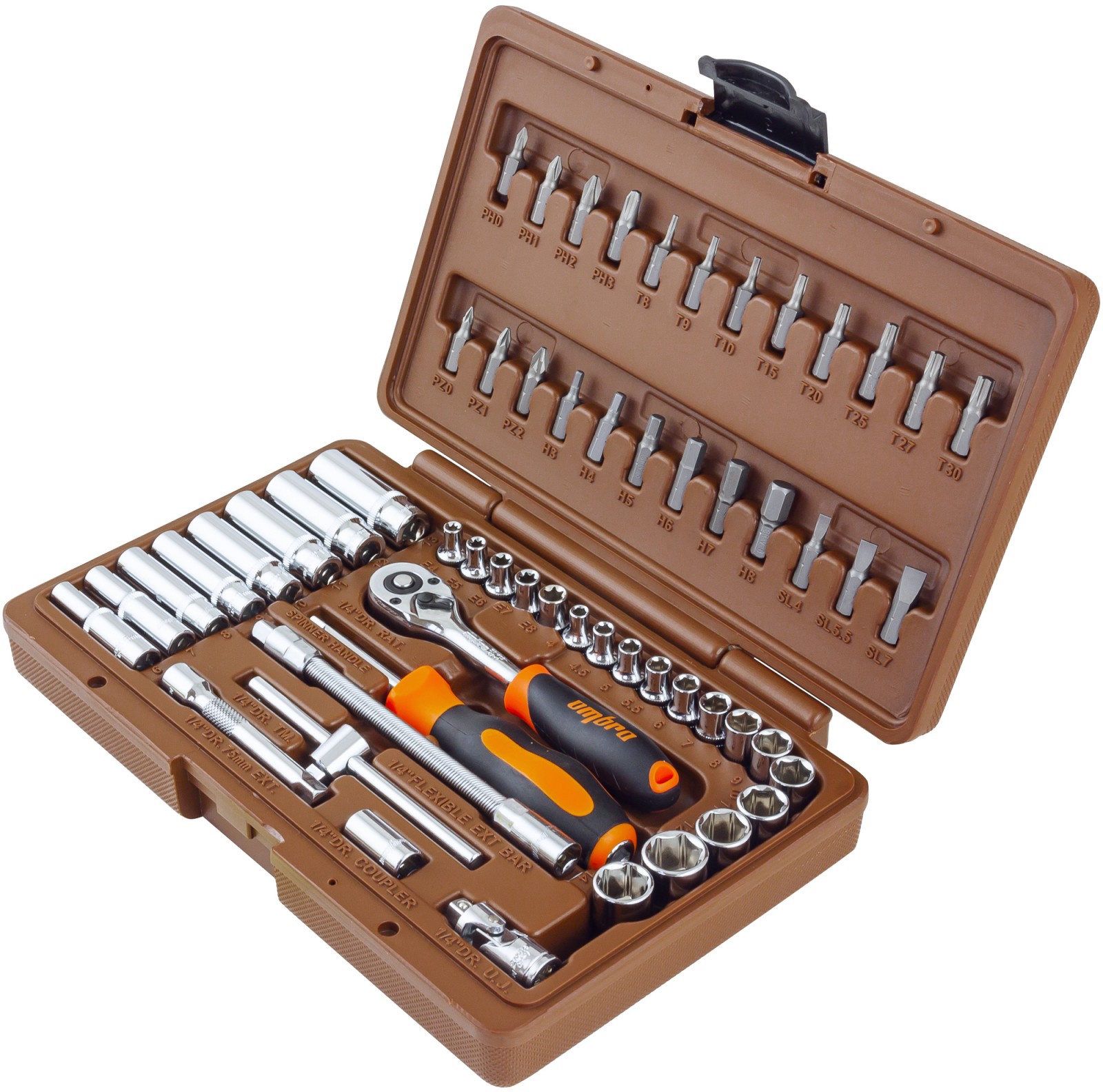 OMT57S Универсальный набор инструмента 1/4DR 57 предметов   055295, фото 1