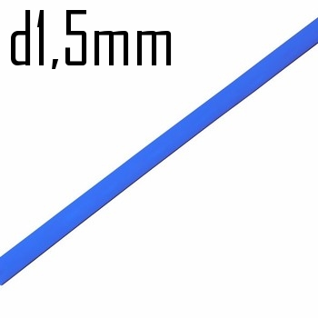 Термоусадка  1,5/0,75 мм синяя 1м (минимум 10м)  Rexant  10405