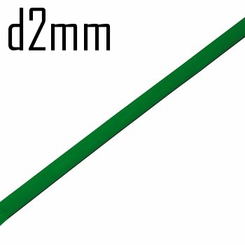 Термоусадка  2,0/1,0 мм зеленая 1м (минимум 10м)  Rexant  10409