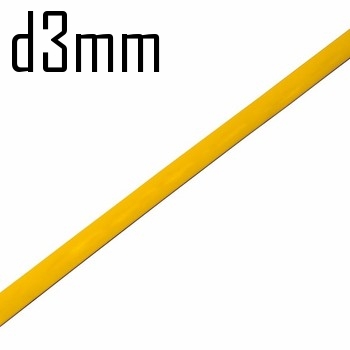 Термоусадка  3,0/1,5 мм желтая 1м (минимум 10м)  Rexant  10414