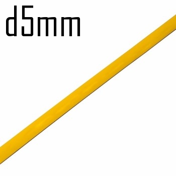 Термоусадка  5,0/2,5 мм желтая 1м (минимум 10м)  Rexant  10426