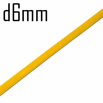 Термоусадка  6,0/3,0 мм желтая 1м (минимум 10м)  Rexant  10432
