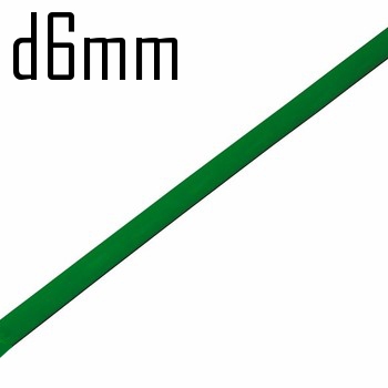 Термоусадка  6,0/3,0 мм зеленая 1м (минимум 10м)  Rexant  10433
