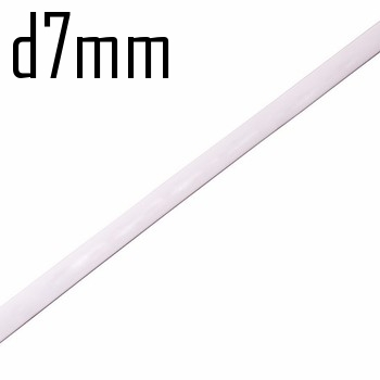 Термоусадка  7,0/3,5 мм белая 1м (минимум 5м)  Rexant  10437