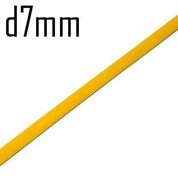 Термоусадка  7,0/3,5 мм желтая 1м (минимум 5м)  Rexant  10438