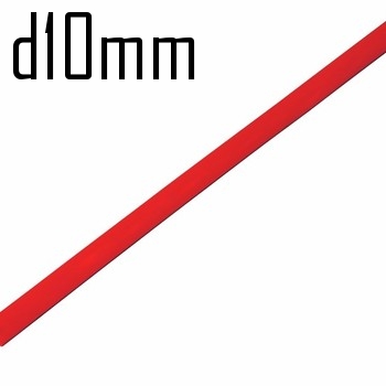 Купить Термоусадка 10,0/5,0 мм красная 1м (минимум 10м)  TUT10-5  10457 в интернет-магазине