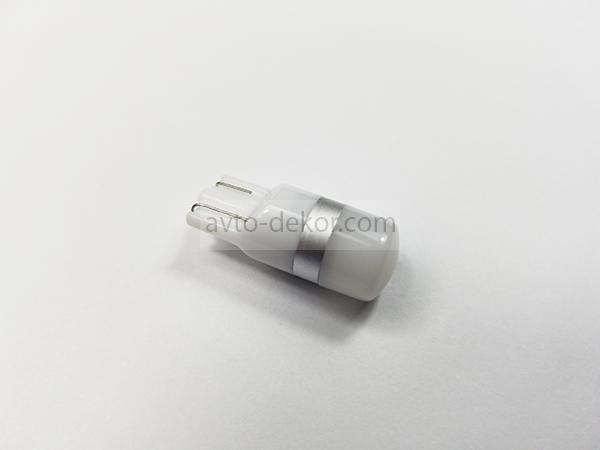 Купить Диод 12v Т10-2(2835) габариты белый с мет. полосой  (2 SMD (2835) диодов аналог w5w)  AVTO-DEKOR  11017 в интернет-магазине