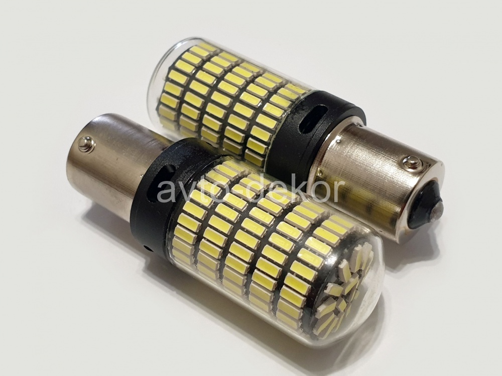 Диод 12-24v 1156-150(4014) BA15S белый (150 диодов (4014) аналог Р21w) AVTO-DEKOR  11248, фото 1