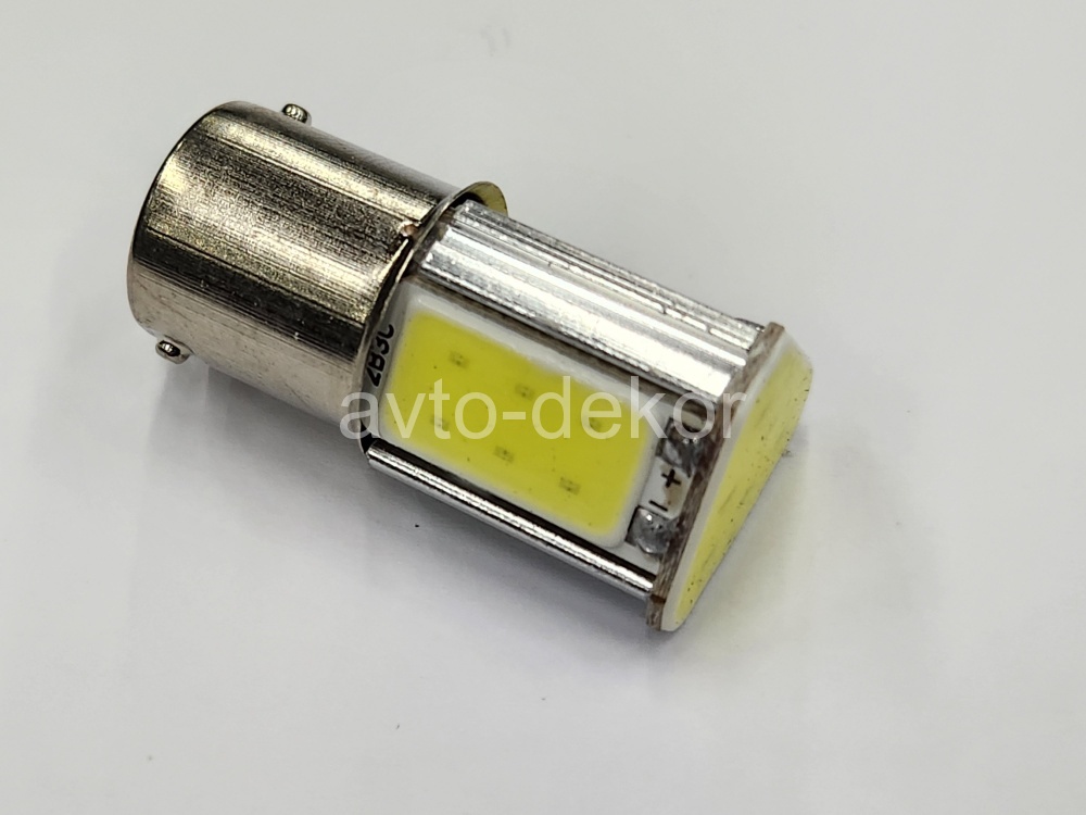 Купить Диод 12v 1156-4(COB) BA15S белый (4 COB диода аналог Р21w) AVTO-DEKOR  11343 в интернет-магазине