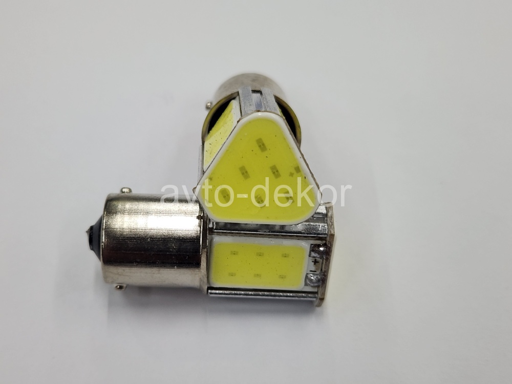 Диод 12v 1156-4(COB) BA15S белый (4 COB диода аналог Р21w) AVTO-DEKOR  11343, фото 1