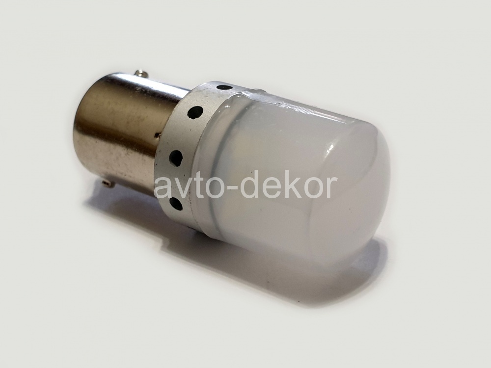 Диод 12-24v 1156-9(3030) BA15S белый матовый (9 диодов (3030) аналог Р21w)  AVTO-DEKOR  11355, фото 2