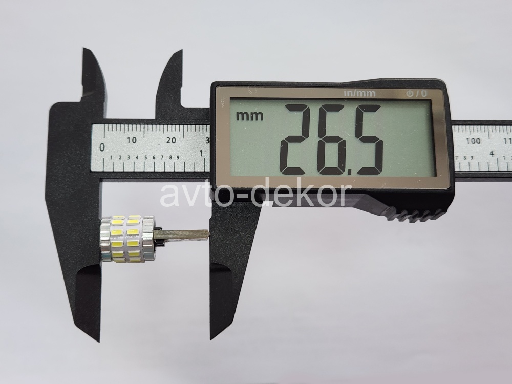 Диод 12-24v Т10-30(3014) canbus с обманкой габариты белый  (30 SMD (3014) диодов аналог w5w) биполярный AVTO-DEKOR  11369, фото 2