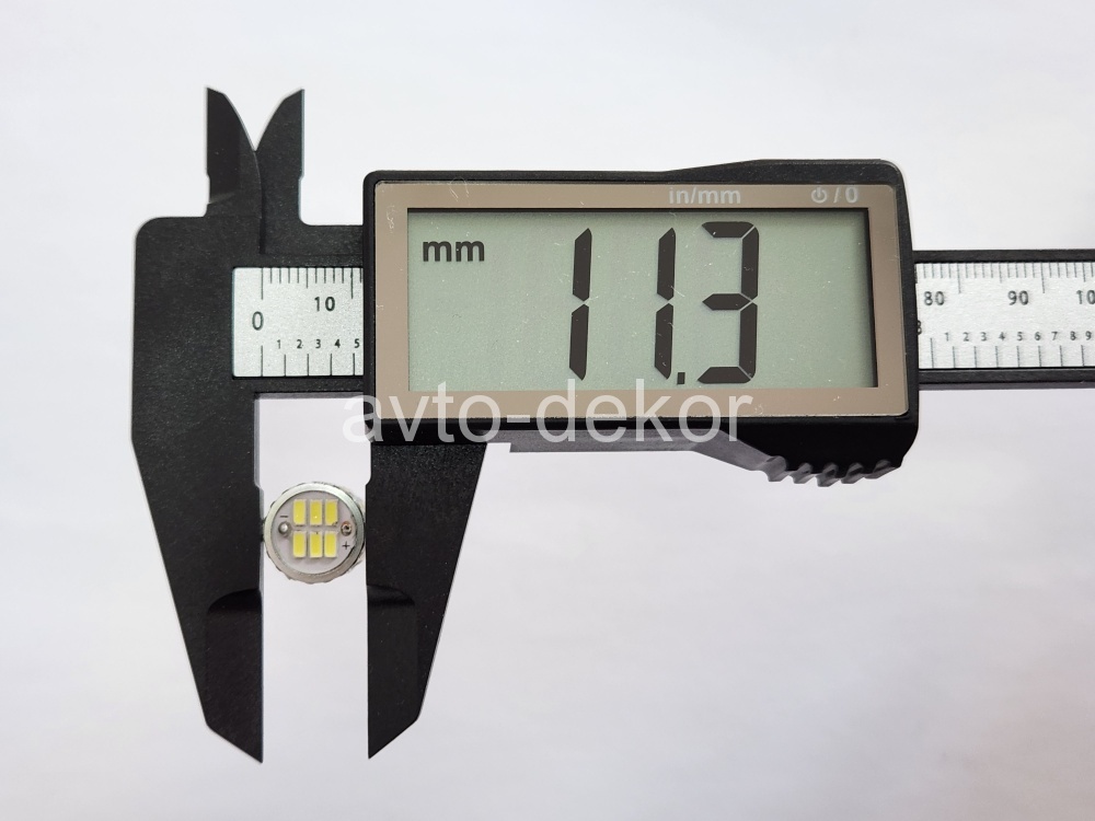 Диод 12-24v Т10-30(3014) canbus с обманкой габариты белый  (30 SMD (3014) диодов аналог w5w) биполярный AVTO-DEKOR  11369, фото 3