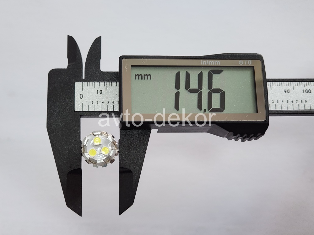 Диод 12-24v Т10-21(3014-18+3030-3) canbus с обманкой габариты белый  (21 SMD (3014-18+3030-3) диодов аналог w5w) биполярный AVTO-DEKOR  11370, фото 3