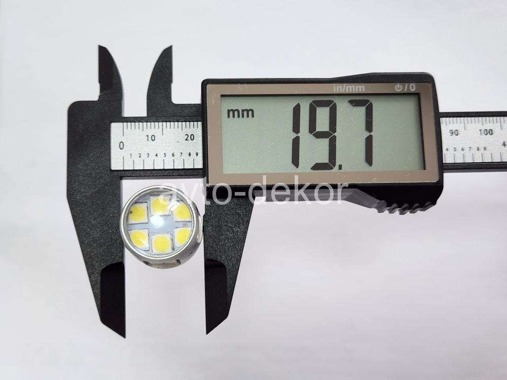 Диод 12-24v 1156-30(3030)+линза BA15S белый (30 диодов (3030) +линза аналог Р21w) canbus с обманкой AVTO-DEKOR  11372, фото 3