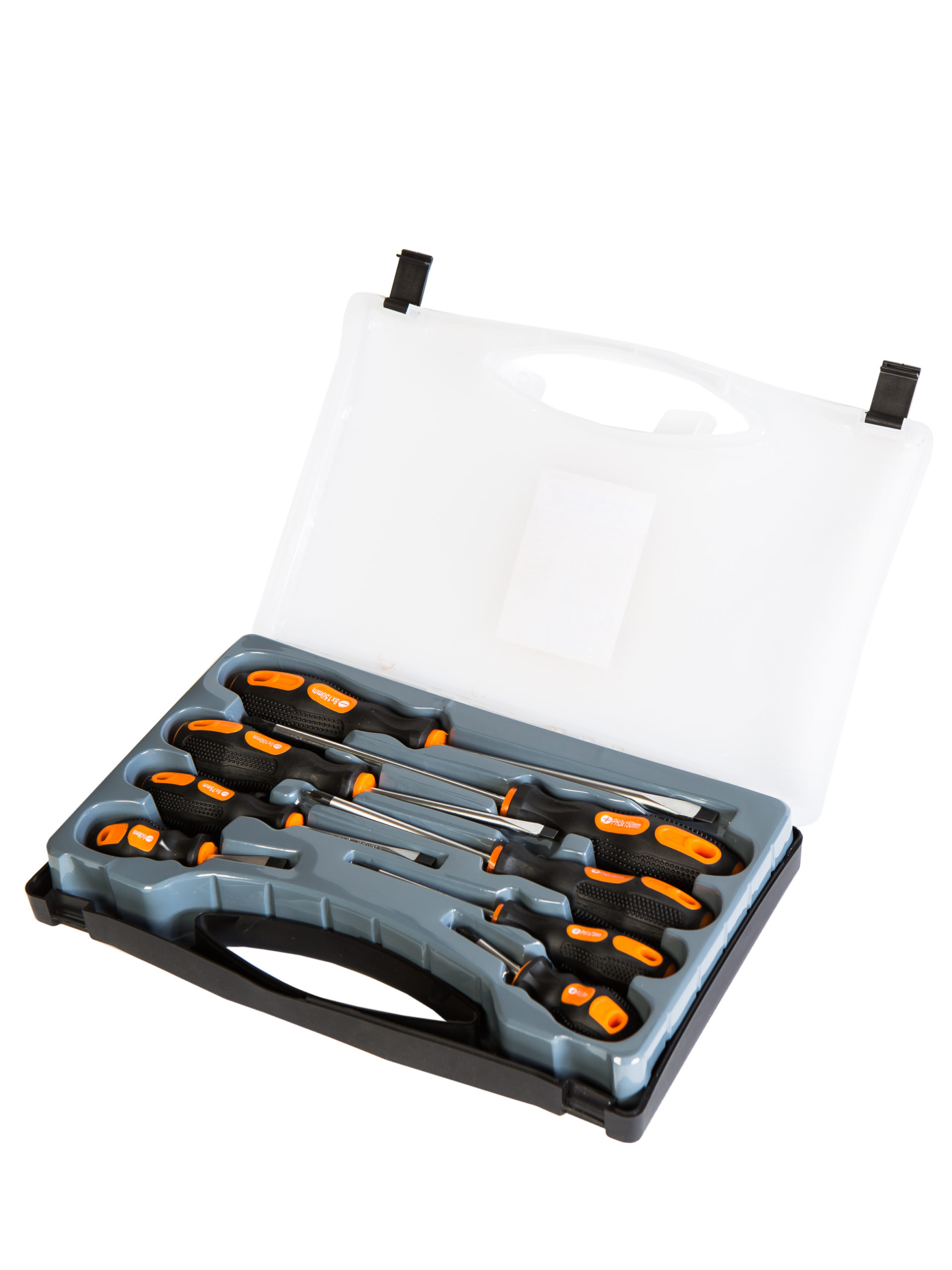 Набор отверток TREK 8 штук (4 шлиц.+ 4 крест.) в кейсе №330803  13769, фото 3