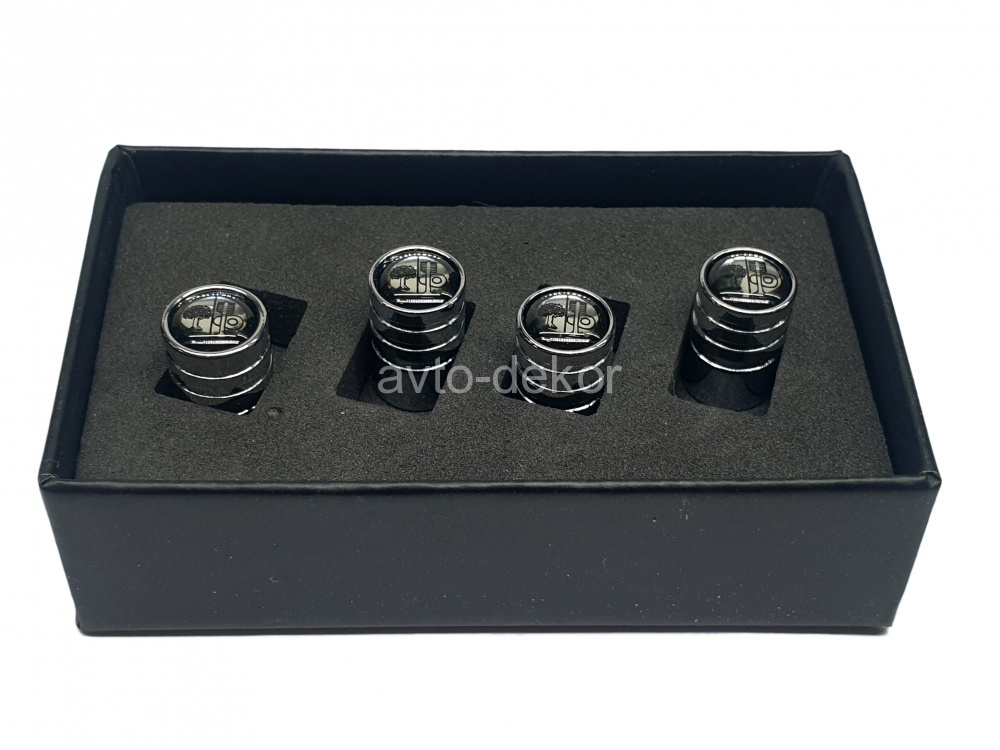 Колпачки на ниппеля металлик AMG AFFALTERBACH черный  4 шт. V-011  13854, фото 1