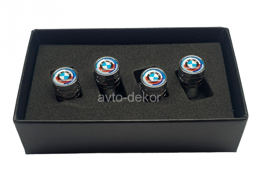 Колпачки на ниппеля металлик BMW цветной  4 шт. V-286  13873, фото 1