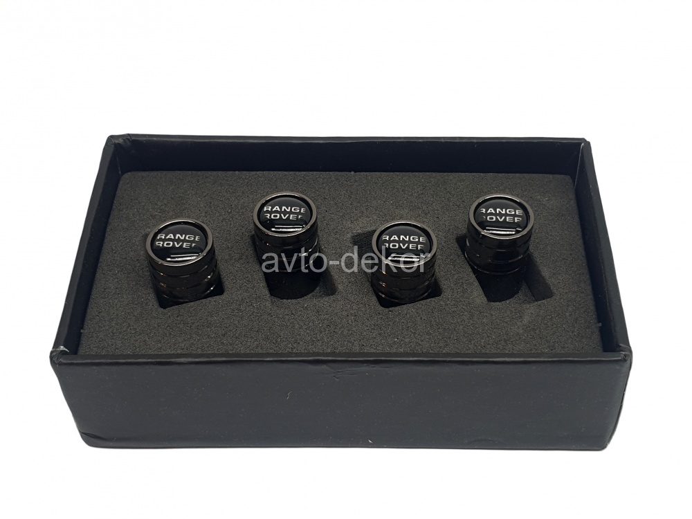 Колпачки на ниппеля темный металлик RANGE ROVER  4 шт. V-054  13880, фото 1