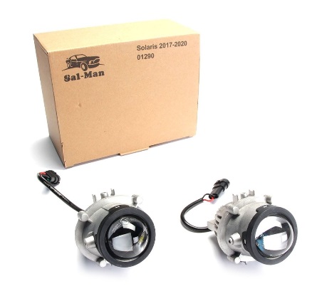 ПТФ Sal-Man Киа/Хюндай (Solaris18-19, CEED15-17, RIO17-19, Sportage15-22) 60W  белый (2шт)  01290  13924, фото 1