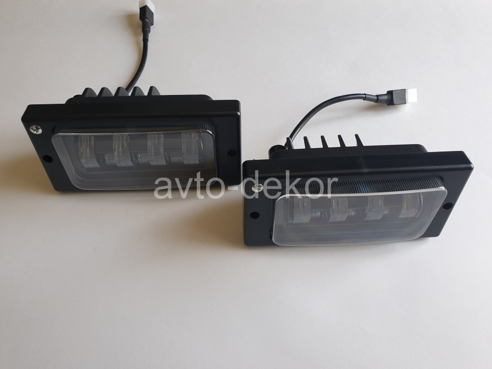 Диодные фары против. Лада 2110 70W 7LED белый с регулировкой  2шт 2110 70W  13941, фото 2