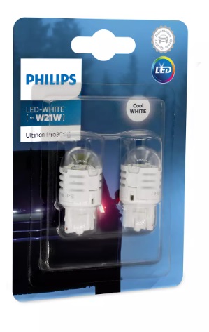 Светодиод Philips Ultinon Pro3000 W21W (W3*16d) 6000K (блистер, 2шт) 12V 11065U30CWB2 Code:00670730  14327, фото 3