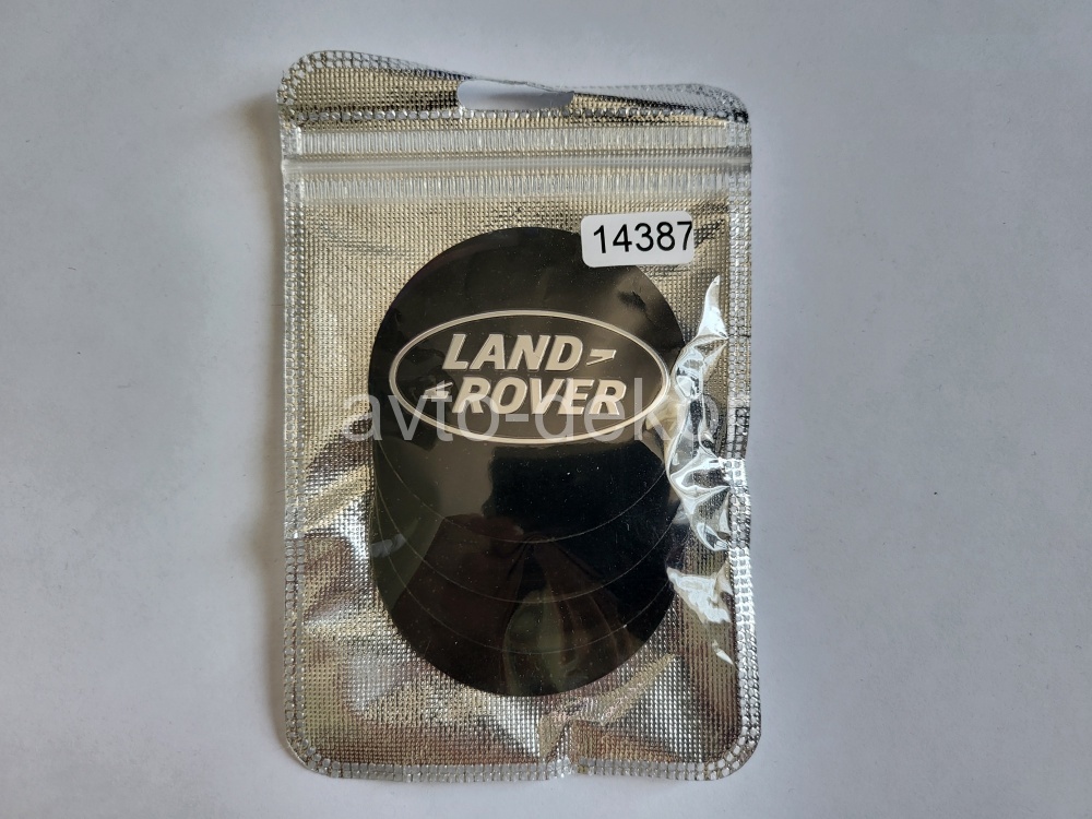 Купить Наклейки на диски d 56мм LAND ROVER чёрный+хром 4шт. к-т  14387 в интернет-магазине