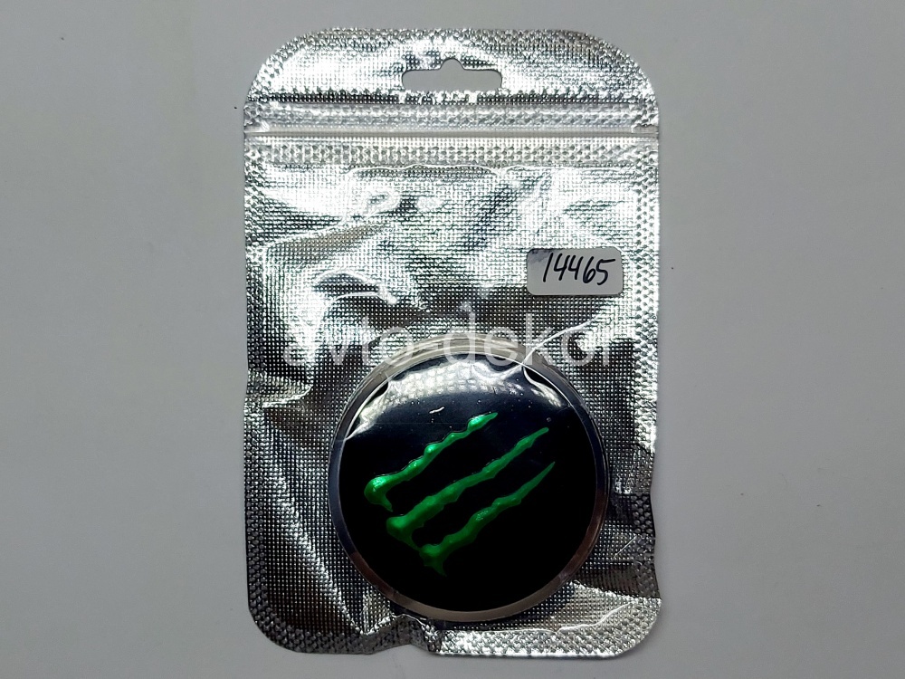 Купить Наклейки на диски d 56мм MONSTER ENERGY черный+зеленый+хром 4шт. к-т  14465 в интернет-магазине