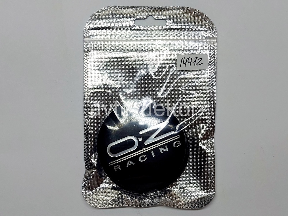 Купить Наклейки на диски d 56мм OZ RACING черный+хром 4шт. к-т  14472 в интернет-магазине