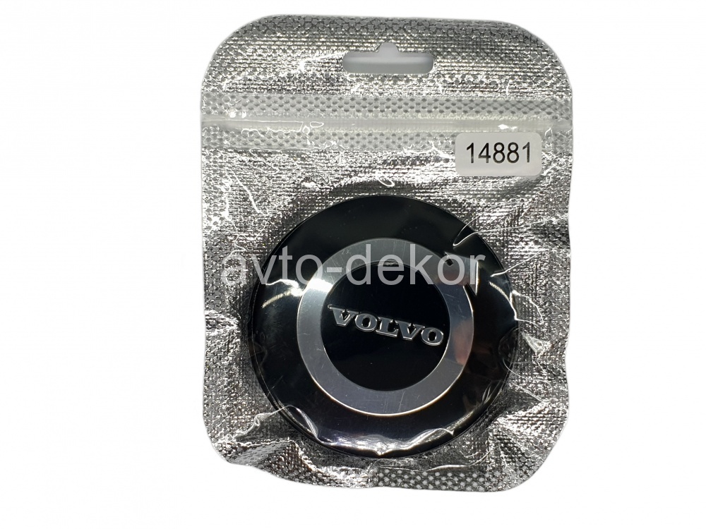 Купить Наклейки на диски d 60мм VOLVO черный+хром 4шт. к-т  14881 в интернет-магазине