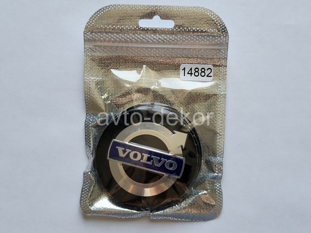 Купить Наклейки на диски d 60мм VOLVO черный+хром+синий 4шт. к-т  14882 в интернет-магазине
