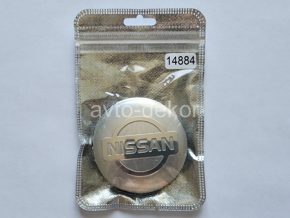 Купить Наклейки на диски d 60мм NISSAN серебро+хром 4шт. к-т  14884 в интернет-магазине
