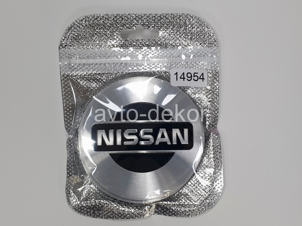 Купить Наклейки на диски d 65мм NISSAN серебро+черный 4шт. к-т  14954 в интернет-магазине