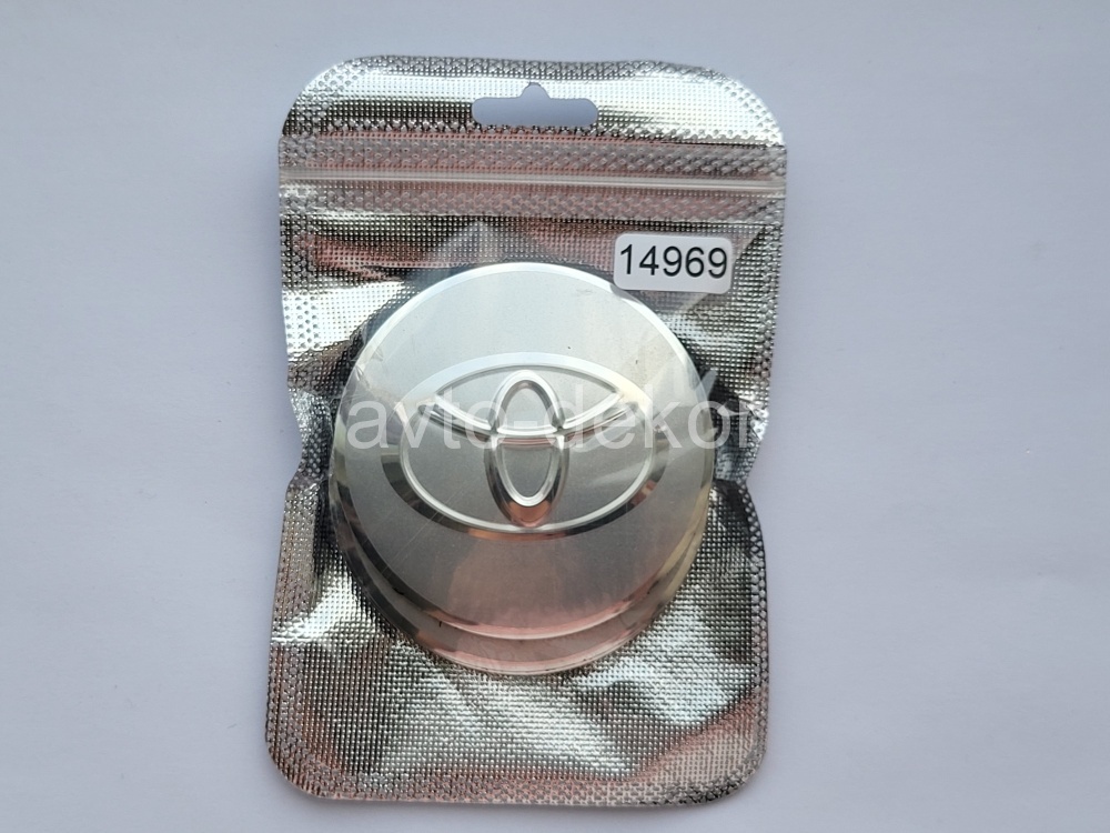 Купить Наклейки на диски d 65мм TOYOTA серебро+хром с окантовкой 4шт. к-т  14969 в интернет-магазине