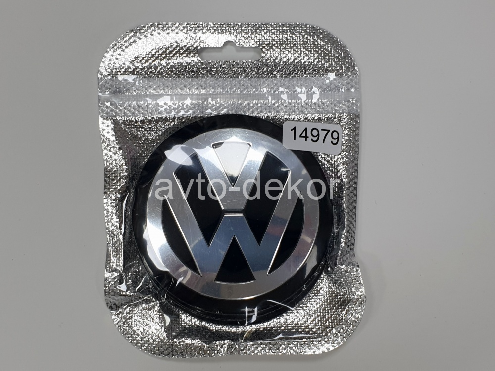 Купить Наклейки на диски d 65мм VOLKSWAGEN черный+хром 4шт. к-т  14979 в интернет-магазине