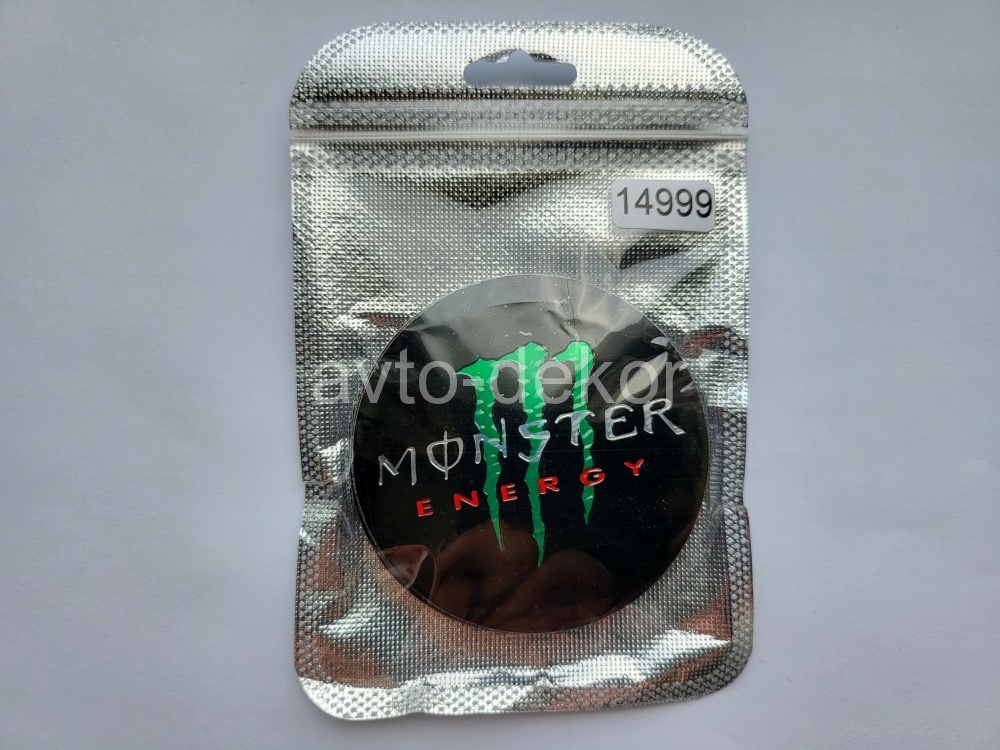 Купить Наклейки на диски d 65мм MONSTER ENERGY черный+зеленый+хром 4шт. к-т  14999 в интернет-магазине