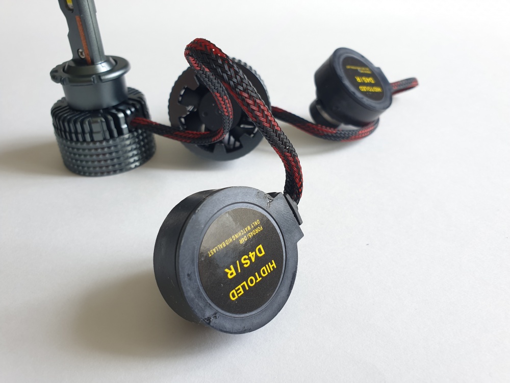 Светодиодные лампы головного света модель M16 D4S 6000K, 60w при запуске/45w рабочая мощность, с вентилятором (к-т 2шт) AVTO-DEKOR  15108, фото 2