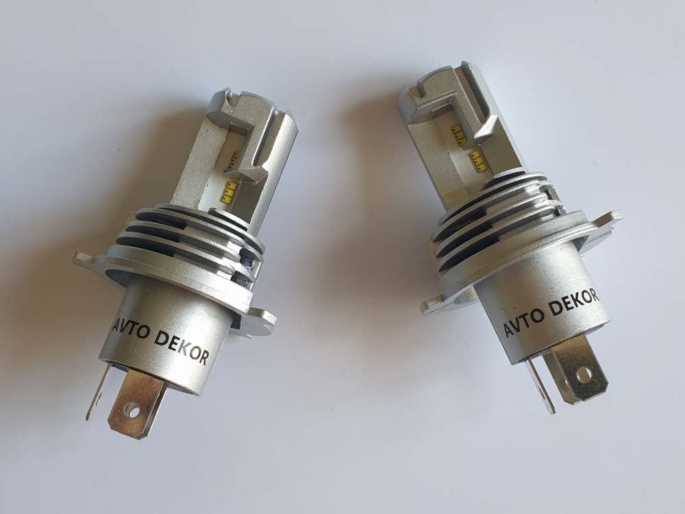 Светодиодные лампы головного света модель M3   H4 6000K, 25w при запуске/25w рабочая мощность (к-т 2шт)  AVTO-DEKOR  15146, фото 2