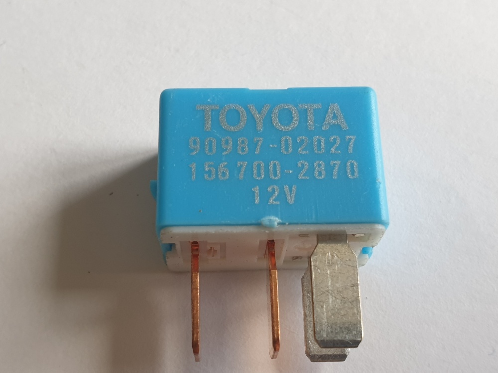 Реле 4-х контактное TOYOTA DENSO 90987-02027, 156700-2870 12v голубое (на туманки)  15162, фото 1