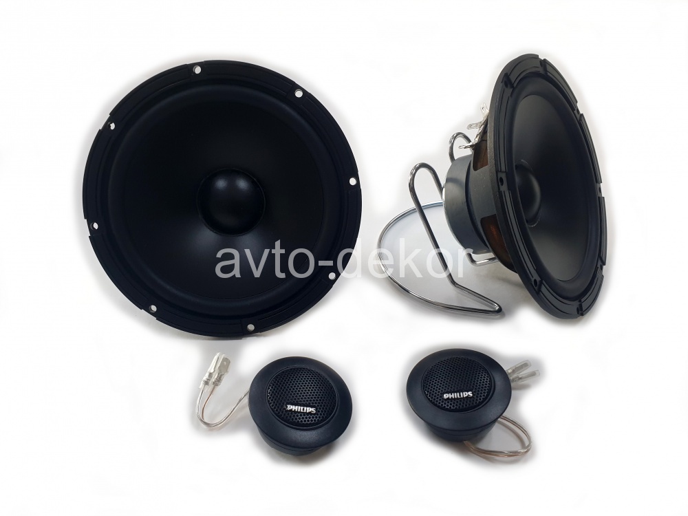 PHILIPS Акустика 6,5 дюймов 2х полосная компонентная+кроссоверы полноценные 45w  15376, фото 2
